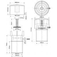 Вакуумный клапан для канализации McAlpine 50 мм (MRAA4S)