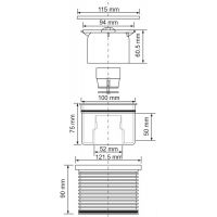 Сухой гидрозатвор McAlpine 110 мм для трапа (MRFG3KIT1)