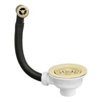 Слив-перелив для раковины McAlpine 113 мм шампань (OF2-113S-CPNE) 