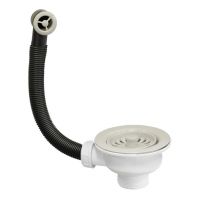 Слив-перелив для раковины McAlpine 113 мм белый (OF2-113S-PWG)