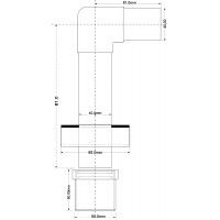 Установочный комплект для слив-перелива McAlpine 40 мм (P-CPB-4050KIT)