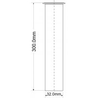 Труба сливная для сифона McAlpine 32x300 мм, хром (STALK-300A-CPB)