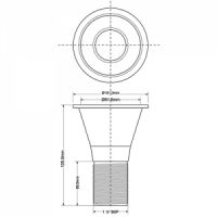 Воронка для сифона McAlpine 40 мм круглая (FUNNEL-C)
