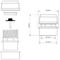 Вакуумный клапан для канализации McAlpine 32/40 мм (MRAA6)