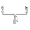 Сифон для двойной раковины McAlpine с отводом 40 мм (MRSK5-A)