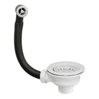 Слив-перелив для раковины McAlpine 113 мм ледяной белый (OF2-113S-IW)