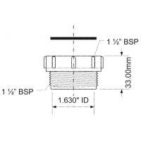Переходник McAlpine 40 мм (1 1/2") HC53