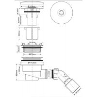 Сифон для душевого поддона McAlpine (MRS4C)