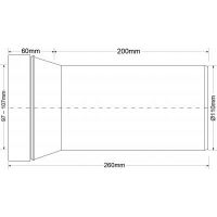 Фановая труба прямая McAlpine 260 мм (MRWC3)