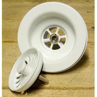 Слив-перелив для раковины McAlpine 113 мм ледяной белый (OF2-113S-IW)