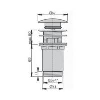Донный клапан для раковины Miano 1 1/4" (M1103)