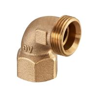 Угольник для коллектора Oventrop НР-ВР 3/4" 90° (1504354)