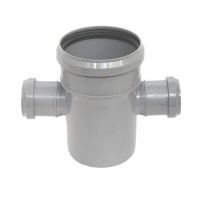 Крестовина канализационная Политэк одноплоскостная 110х50х50 90° (131587) Крестовина канализационная Политэк одноплоскостная 110х50х50 90° (131587)