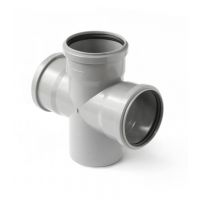 Крестовина канализационная Политэк одноплоскостная 90°