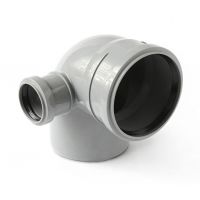 Отвод канализационный Политэк 110х50 90° левый (300111050Л)