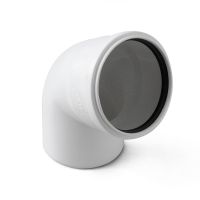 Отвод канализационный Политрон 110x90° (ST100187W)