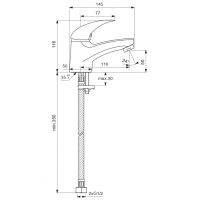 Смеситель для раковины Vidima Орион BA001AA однорычажный