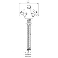Смеситель для раковины Vidima Ретро BA118AA двухвентильный