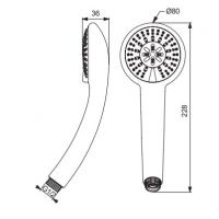 Лейка для душа Vidima Fresh BA206AA