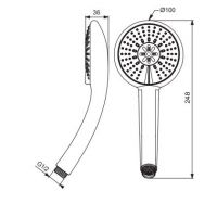 Лейка для душа Vidima Fresh BA210AA