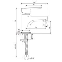 Смеситель для раковины Vidima Уно BA234AA однорычажный