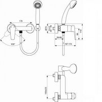 Смеситель для душа Vidima Баланс BA266AA однорычажный
