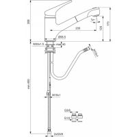 Смеситель для кухни (мойки) Vidima Стрим BA096AA однорычажный
