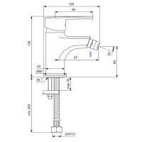 Смеситель для биде Vidima Уно BA236AA