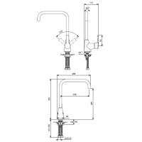 Смеситель для кухни (мойки) Vidima Уно BA242AA однорычажный, хром