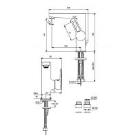 Смеситель для раковины Vidima Хайп BA408AA однорычажный, хром