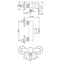 Смеситель для душа Vidima Хайп BA398AA однорычажный