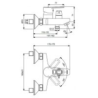 Смеситель для ванны Vidima Хайп BA399AA однорычажный