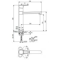 Смеситель для кухни Vidima Хайп BA401AA однорычажный, хром