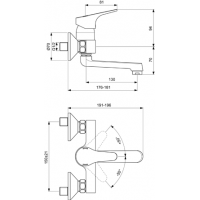 Смеситель для раковины Vidima Некст BA368AA однорычажный