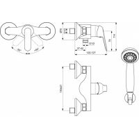 Смеситель для душа Vidima Файн BA387AA однорычажный