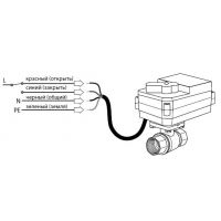 Кран шаровый с электроприводом BUGATTI PRO 220В