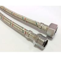 Гибкая подводка для воды усиленная Cotali оплетка нержавеющая сталь, 1/2" гайка-штуцер Гибкая подводка для воды усиленная Cotali оплетка нержавеющая сталь, 1/2" гайка-штуцер