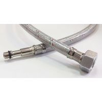 Гибкая подводка для смесителя усиленная Cotali (комплект 2 шт) 1/2"-М10 гайка - штуцер