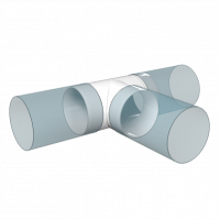 Тройник прямой ERA Т-образный круглый