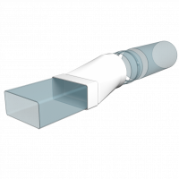 Соединитель эксцентриковый ERA плоского воздуховода с круглым