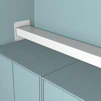 Накладка торцевая ERA 204х60 пластиковая (620НПП)