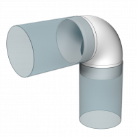 Отвод круглый ERA 90°