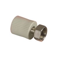 Муфта полипропиленовая с металлической накидной гайкой FV -Plast 20х3/4 223021 (2 шт) Муфта полипропиленовая с металлической накидной гайкой FV -Plast 20х3/4 223021 (2 шт)