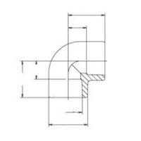 Угол полипропиленовый 90° PP-RCT Baenninger