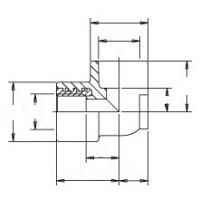 Угол с креплением (водорозетка) Banninger (внутренняя резьба)