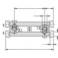 Настенный комплект для смесителя Banninger 20х1/2 ВР (G8492G2015)