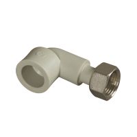 Угол полипропиленовый с накидной гайкой FV-Plast Угол полипропиленовый с накидной гайкой FV-Plast