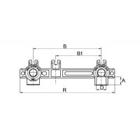 Настенный комплект для смесителя FV-Plast 20х1/2 ВР (AA255020012)