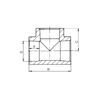 Тройник полипропиленовый FV-Plast