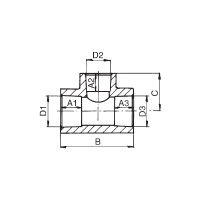 Тройник переходной полипропиленовый FV-Plast